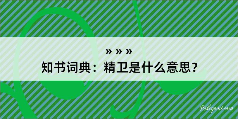 知书词典：精卫是什么意思？